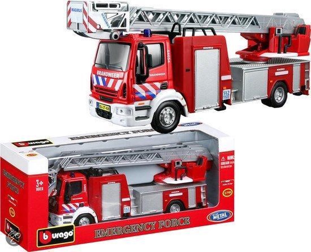 Burago 1:50 brandweer Iveco