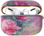 Kingxbar Rainbow glanzende glitter case voor AirPods Pro roze