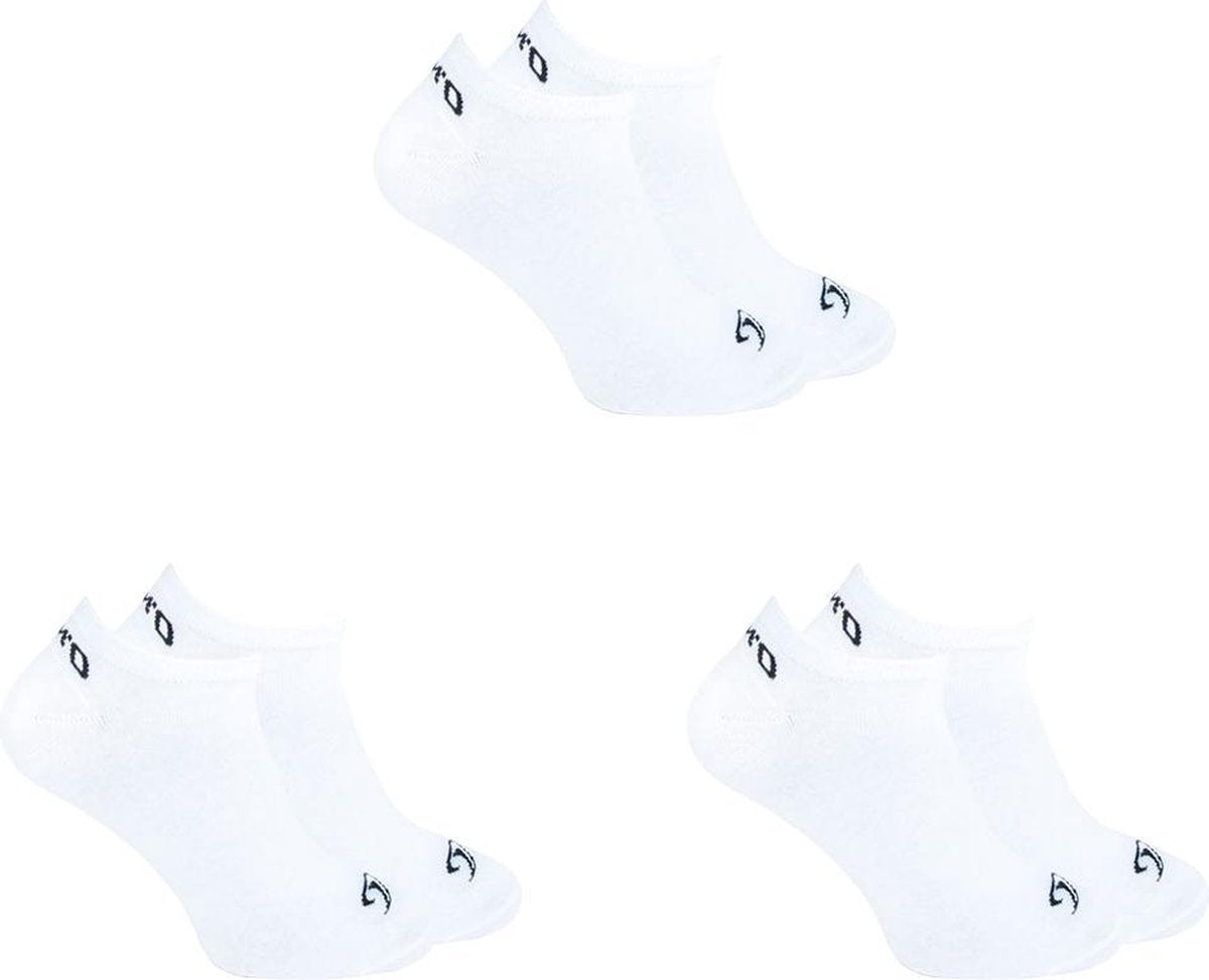 6-Pack O'Neill Lage Koele Sneakersokken Unisex 730003 Wit - Maat 35-38