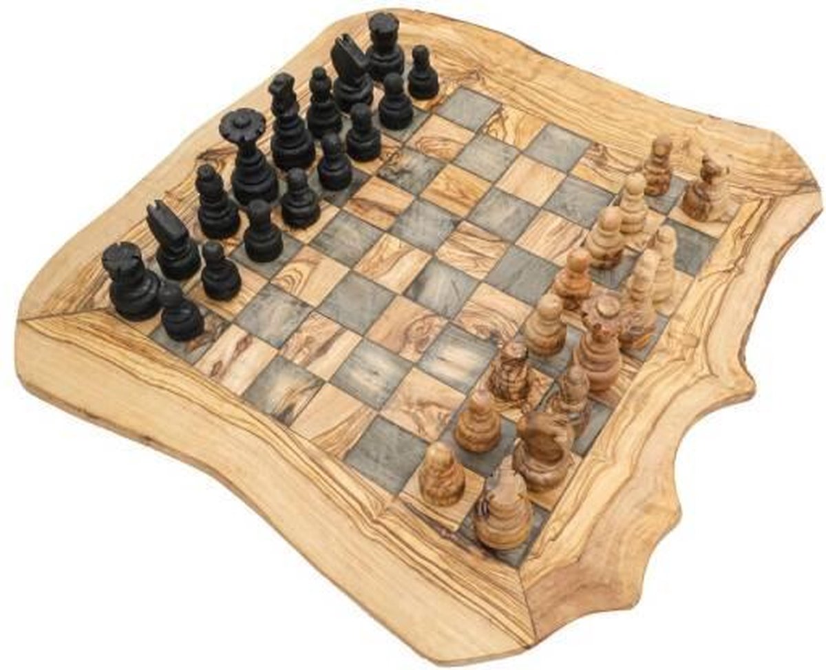 Houten schaakbord handgemaakt