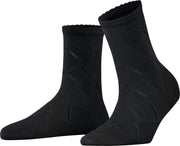 FALKE Argyle Corrosion Sokje Dames  46407 - Zwart 3000 black Dames - 39-42