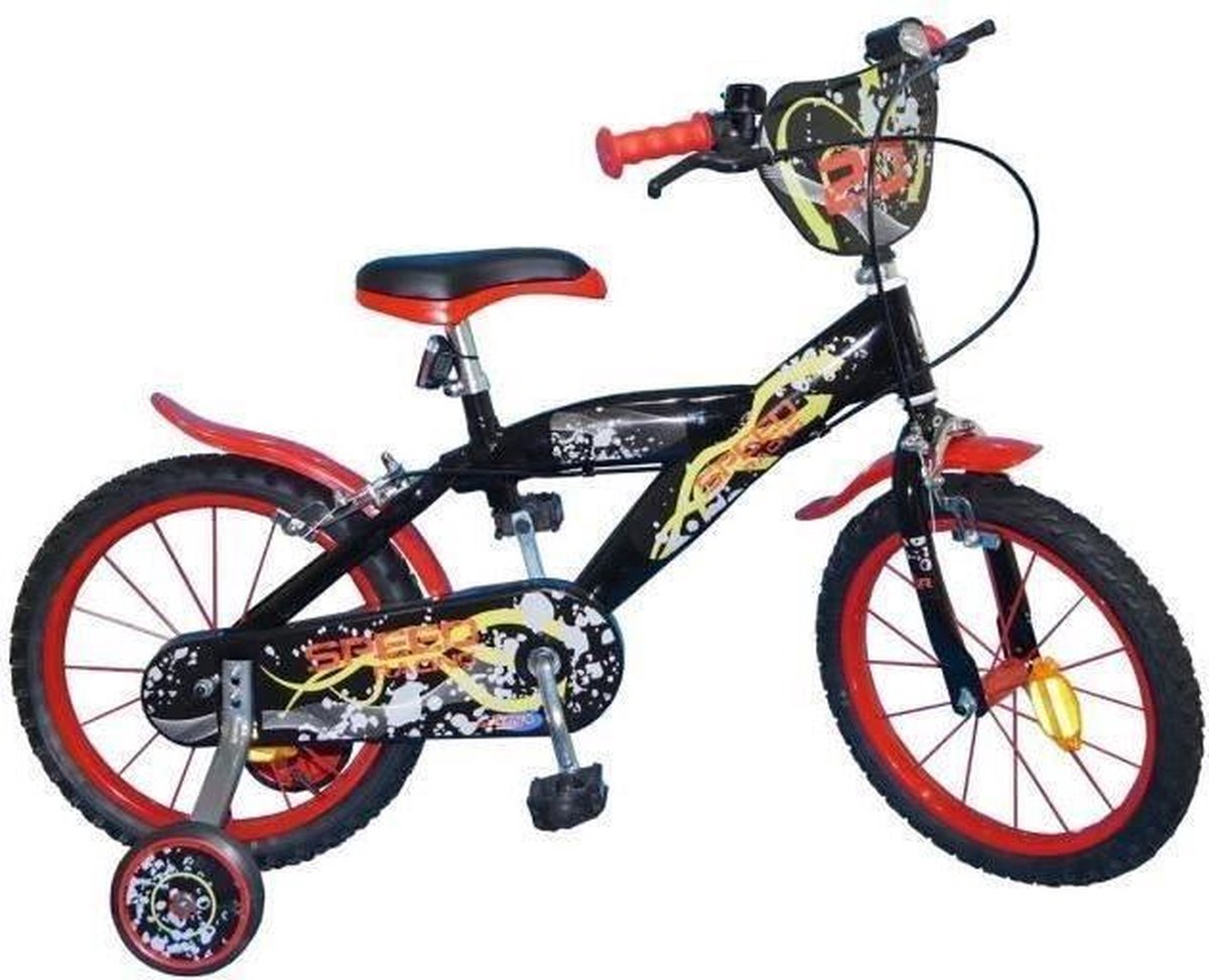 Jongensfiets voor kinderen - 16 - 5/8 jaar - Zwart