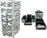 VDD Visagie Make-up Koffer - Beauty Case - Zebra Print