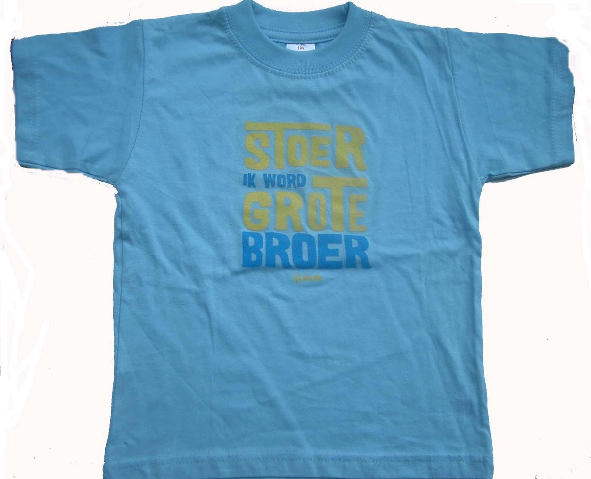 Rebel t-shirt | maat 92 | Stoer ik word grote broer