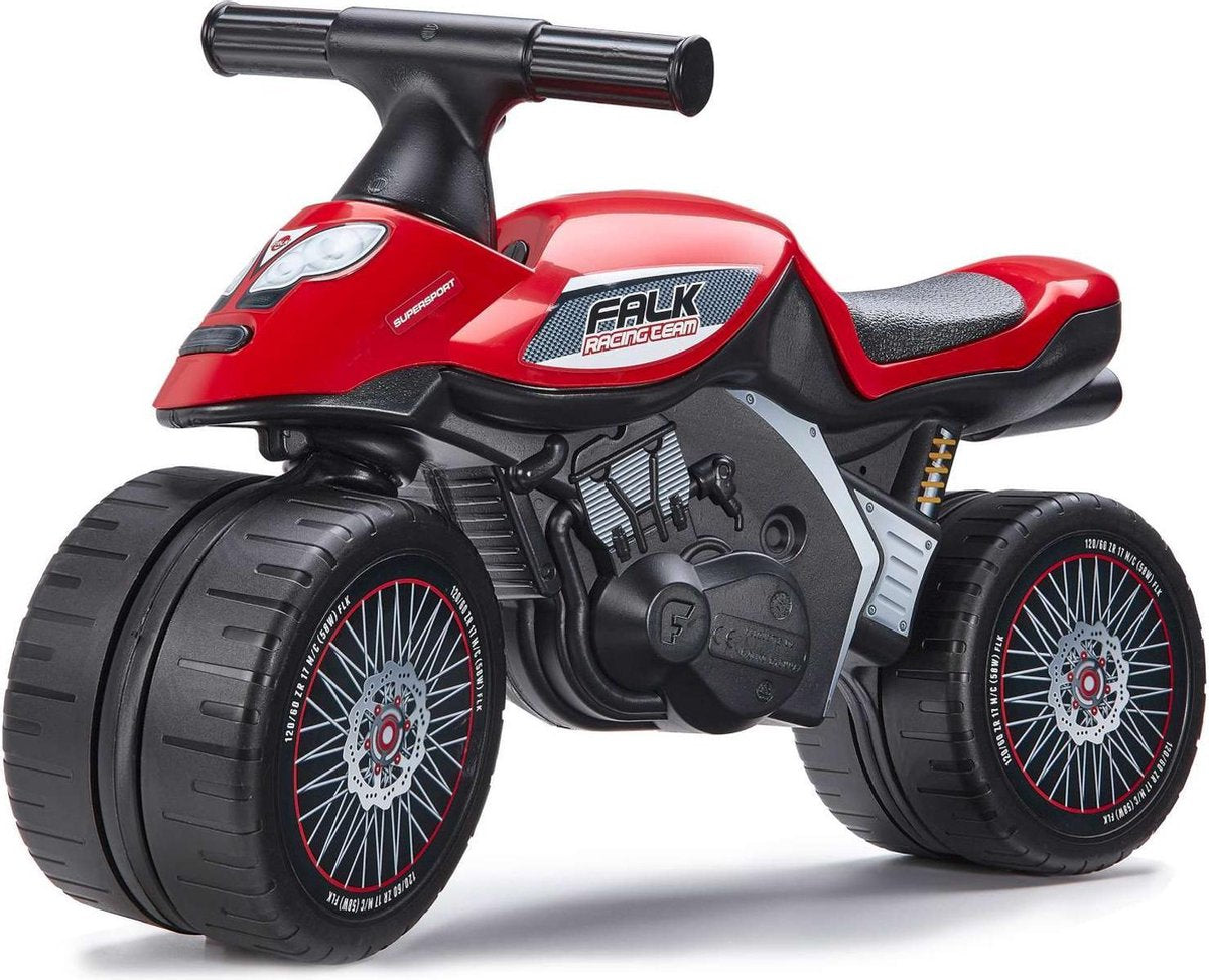 Falk Baby Racing Team Moto - Unisex - Rood - Loopfiets
