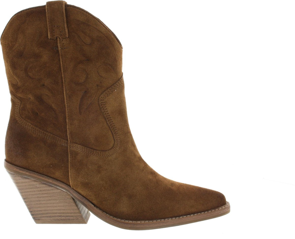 Dames Enkellaars Bronx Bronx Low Kole 34151-c-1606 Cognac - Maat 40