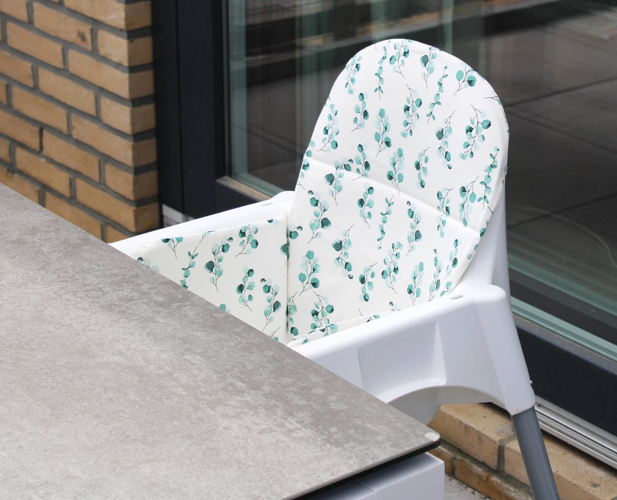 Wallabiezzz - Kussen voor IKEA Antilop Kinderstoel - Inlegkussen - Eucalyptus