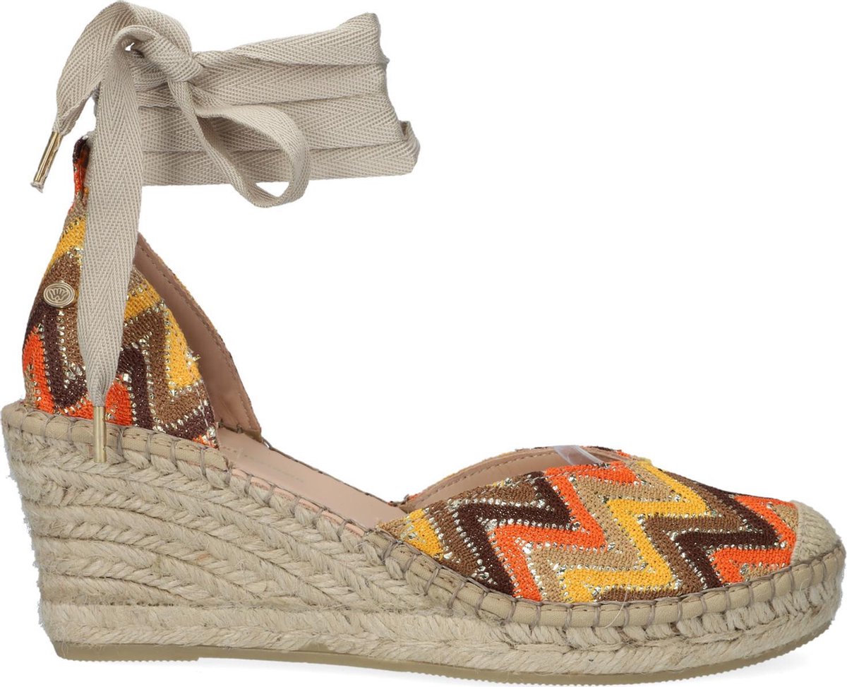 Fred de la Bretoniere 153010217 Espadrilles - Met Sleehak - Dames - Zwart - Maat 37