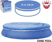 Wehncke easy set afdekzeil met elastische band D= ca. 366cm