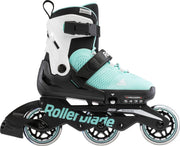 Rollerblade Microblade 3WD Inlineskates - Maat 33-36 - Unisex - zwart - mint groen - wit
