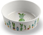 Tarhong voerbak hond cactus print 1 melamine 22x7 cm 1890 ml