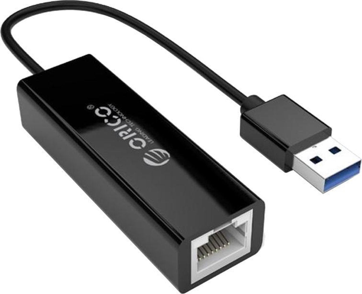 Orico USB naar Gigabit Ethernet adapter  13cm - Zwart