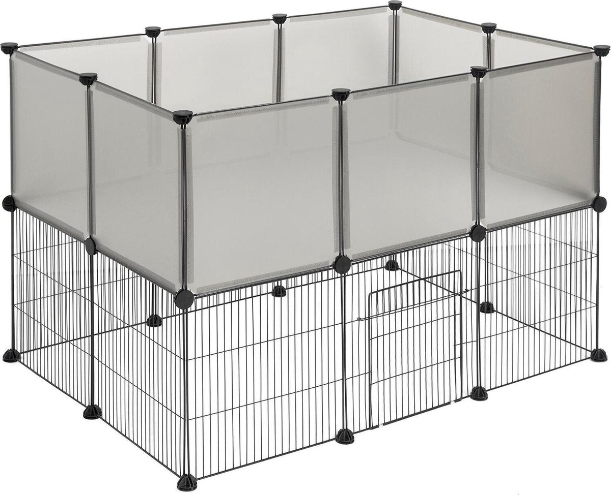 Konijnenhok Set - Konijnenren - Puppyren - Kippenren - Ren - Konijnenkooi Voor Binnen - Konijnenkooi Voor Buiten - Hamsterkooi - Kippenhok