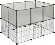 Konijnenhok Set - Konijnenren - Puppyren - Kippenren - Ren - Konijnenkooi Voor Binnen - Konijnenkooi Voor Buiten - Hamsterkooi - Kippenhok