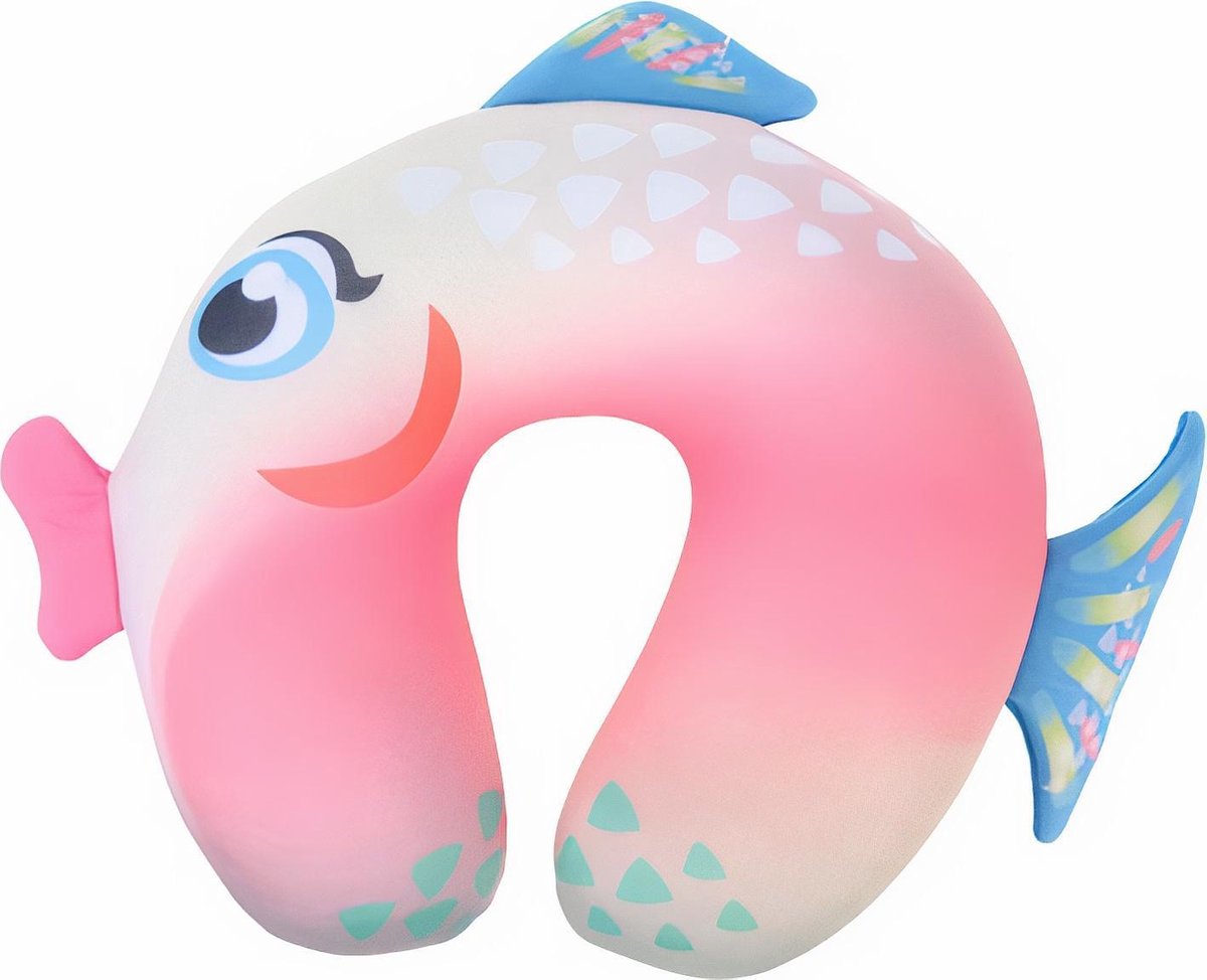 Pro World Nekkussen Vis Junior 30 Cm Polyester Roze