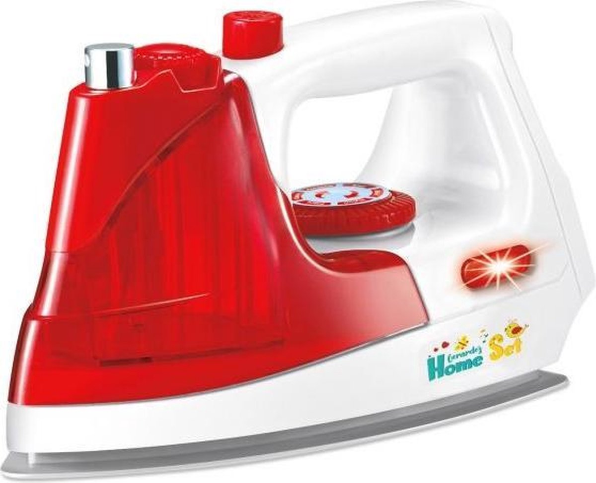 Gerardo's Toys Kinderstrijkijzer Sproeifunctie 18 Cm Rood/wit