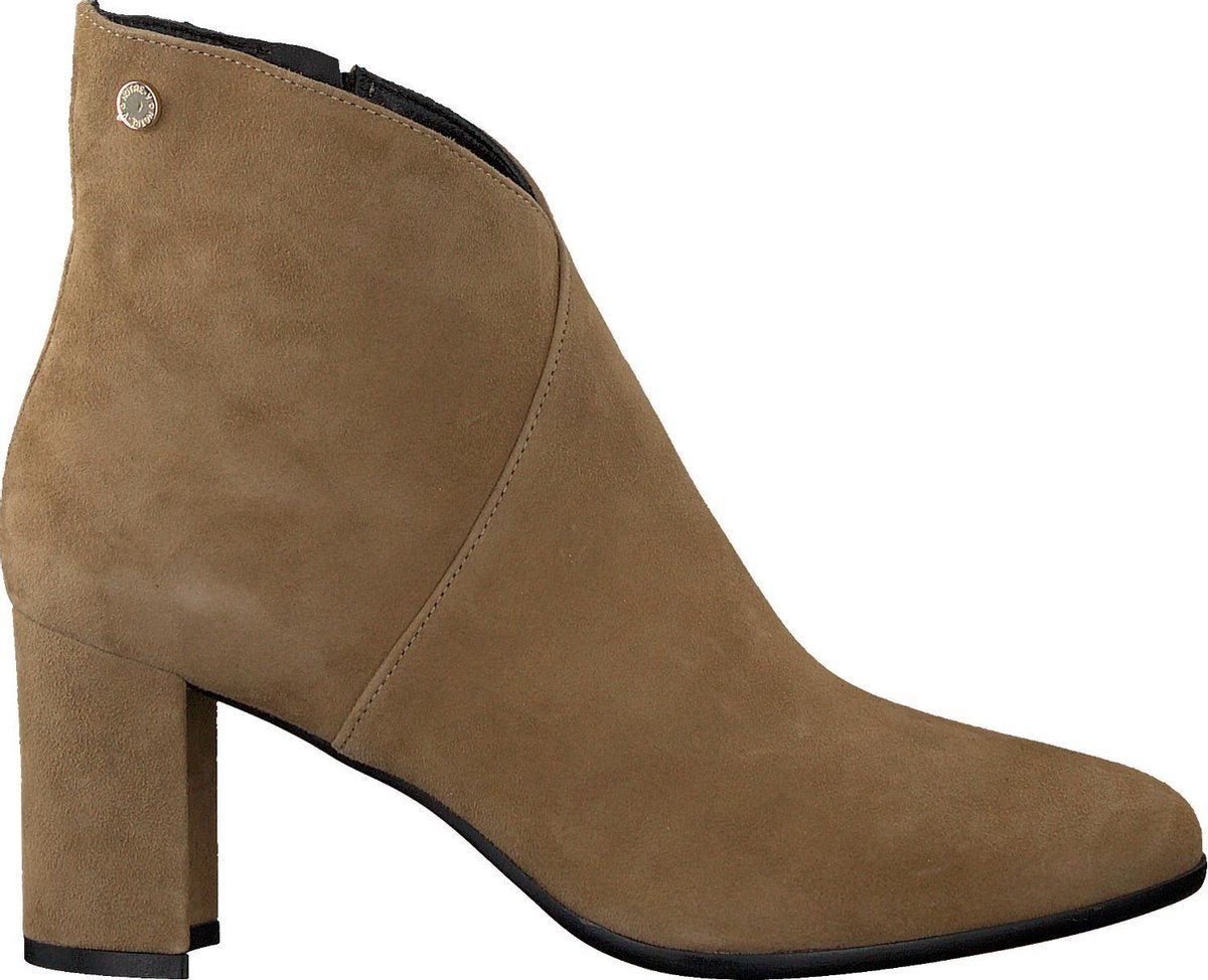 Notre-V 6525 Enkellaarsjes - Enkelboots - Dames - Taupe - Maat 39