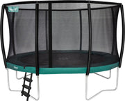 Etan Premium Gold Trampoline met net deluxe - Ø 427 cm / 14 ft - incl. Deluxe Veiligheidsnet - UV-bestendig Randkussen - Groen - Rond