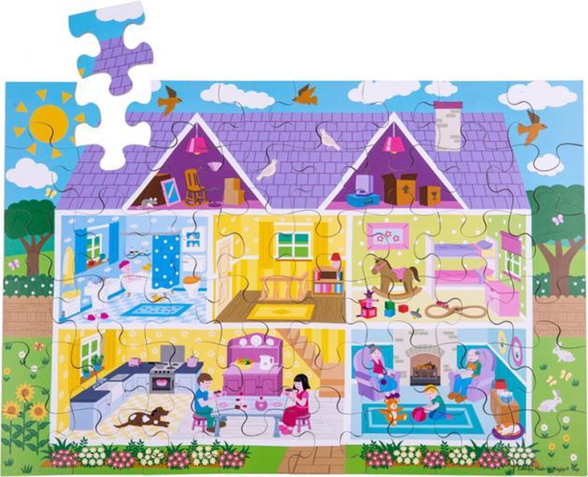 Bigjigs Dolls House Floor Puzzle (48 piece)