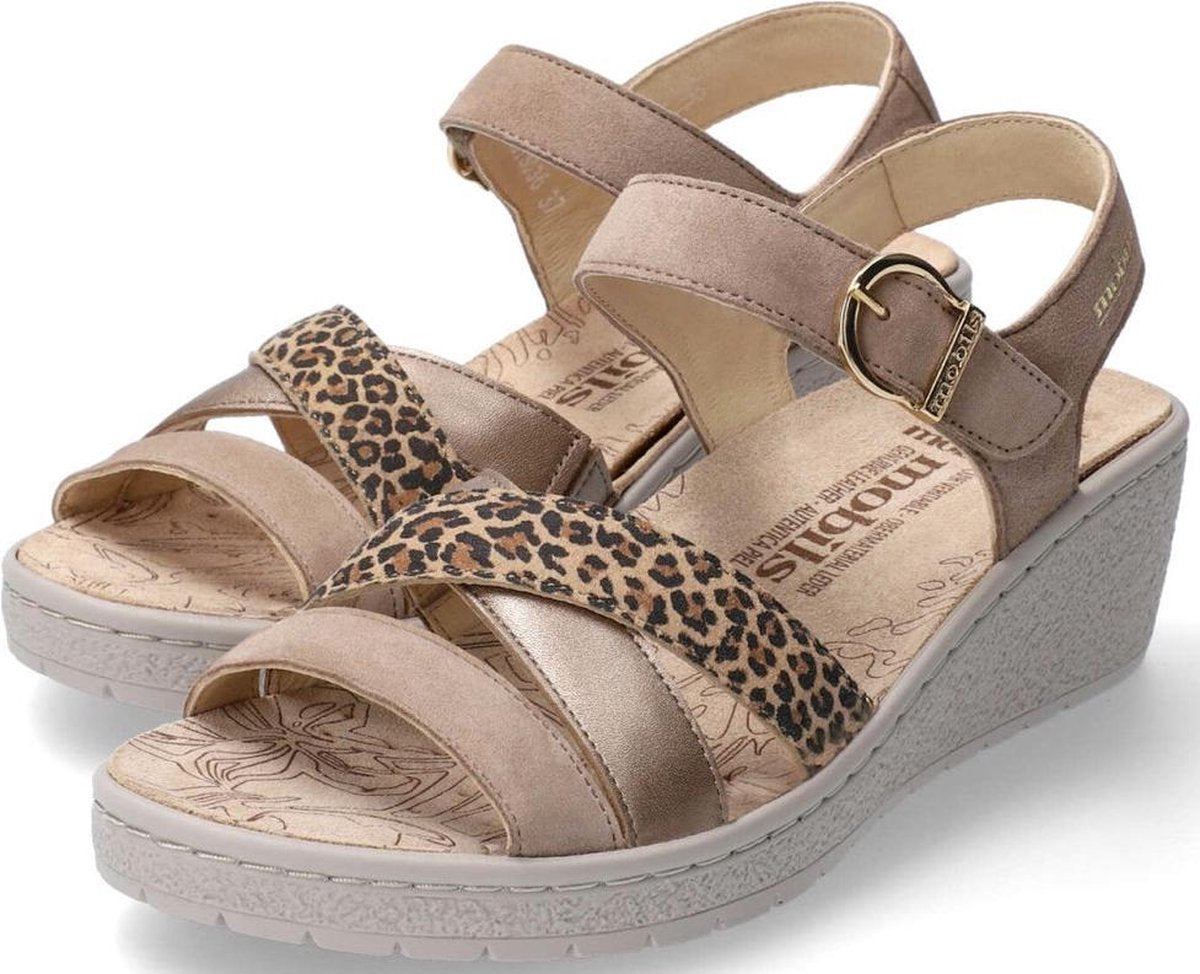 Mobils by Mephisto PIETRA dames sandaal - beige - breed leest - maat 35