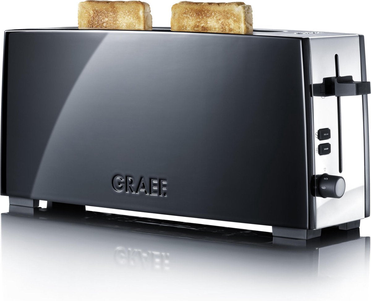 Graef Broodrooster Toaster TO92 1 lange slede voor 2 sneden 880watt