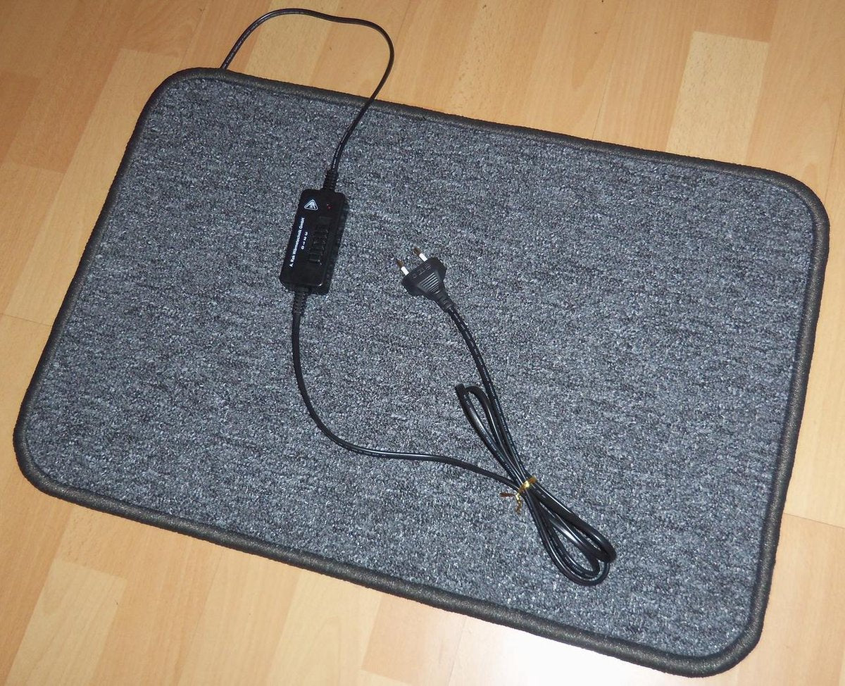 Verwarmde voetenmat met dimmer - (60 x 90)