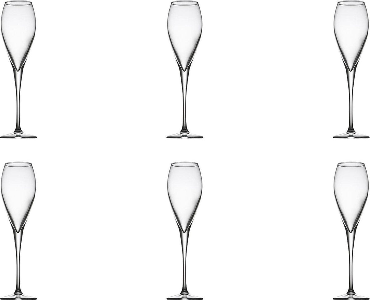Pasabahce Monte Carlo Champagneglas - 13 cl - 6 stuks