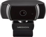 MEDION LIFE P86366 webcam | FHD videoresolutie met 30 fps | Microfoon | Fotomodus | Autofocus inclusief belichtingsregeling | Flexibel verstelbaar | Plug & Play