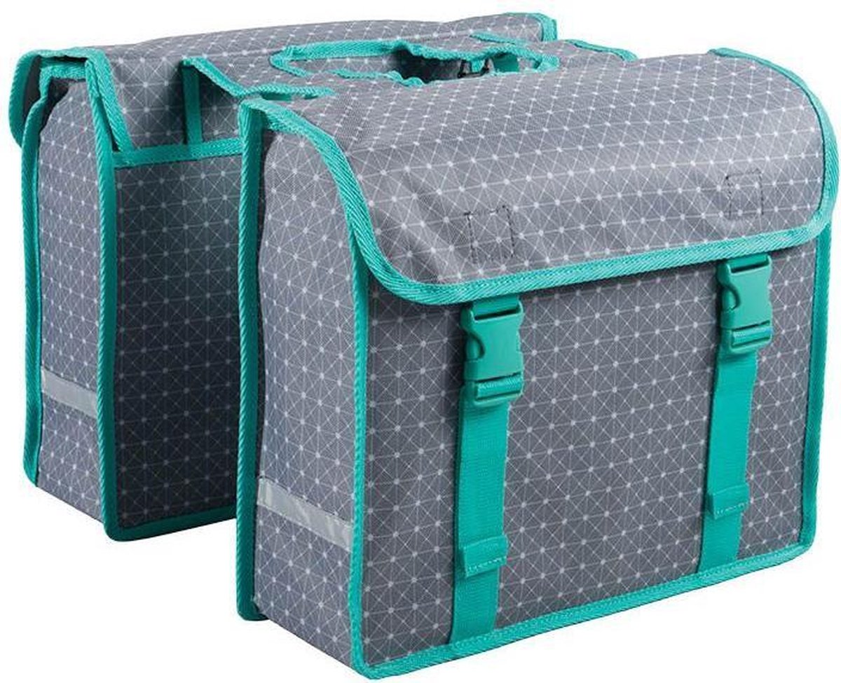 Dubbele Fietstas - 26 liter - Grijs