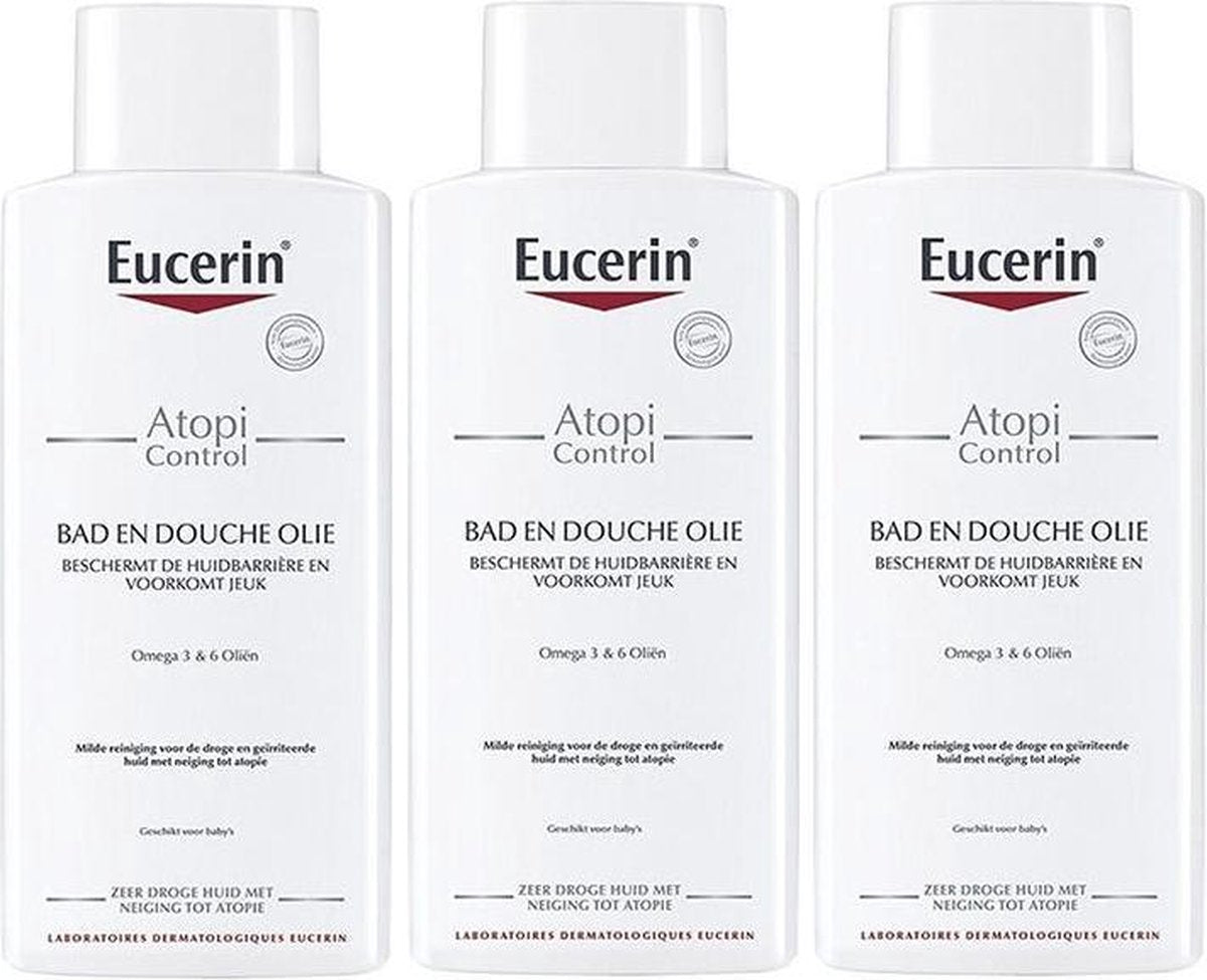 Eucerin AtopiControl Bath & Shower Oil 3x400ml