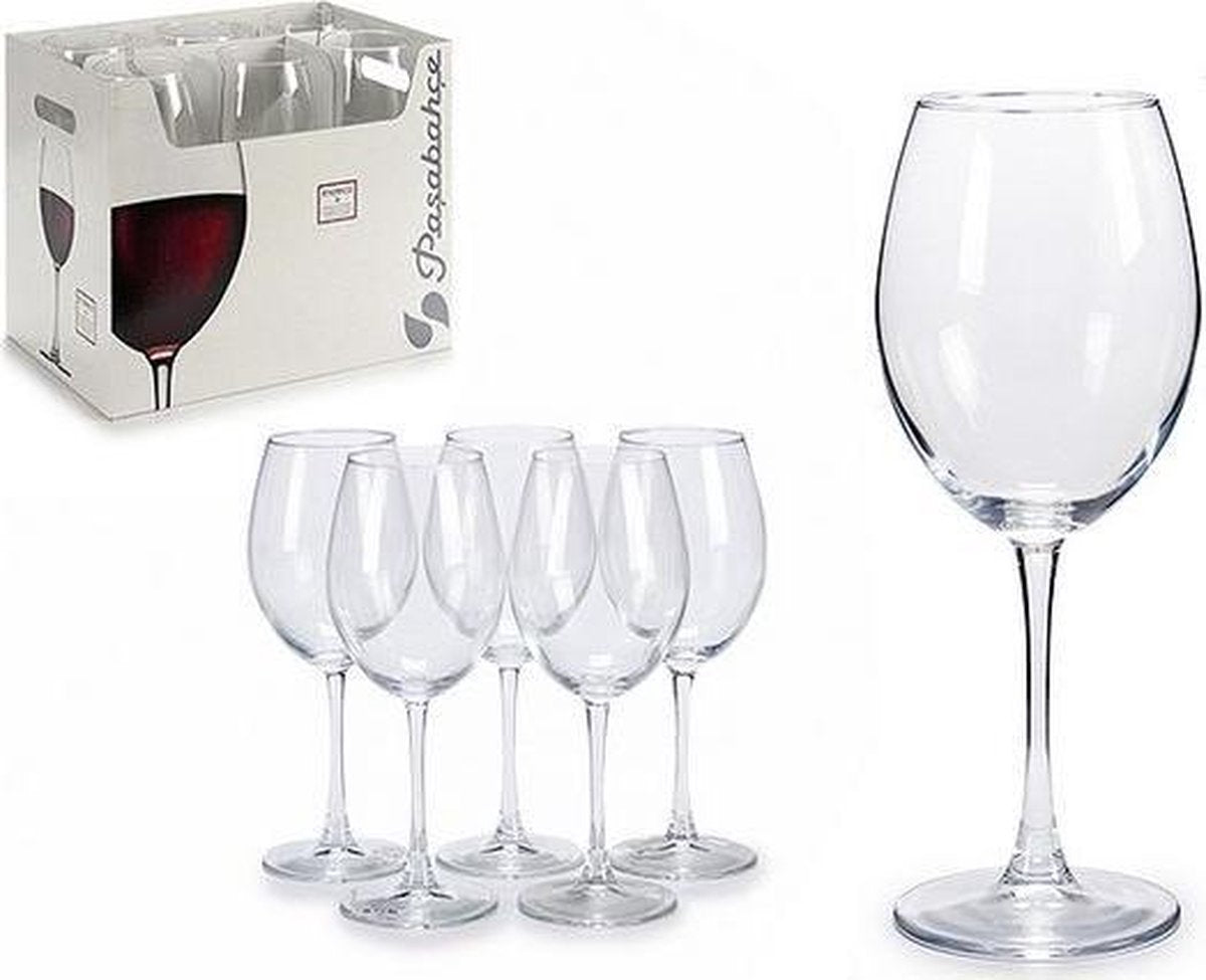 Set van bekers Transparant Glas (6 pcs)