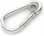 Karabijnhaak met ring 10x100 mm Verzinkt SWL: 170kg (1 stuk)