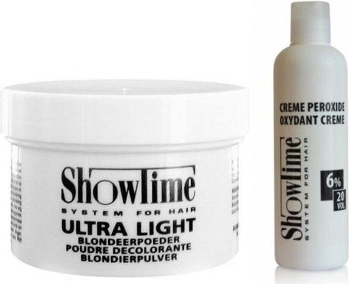 [Combo]Showtime Ultralight Blondeerpoeder (100gram) + Showtime Oxidant Creme Peroxide 6% - (250ml)
