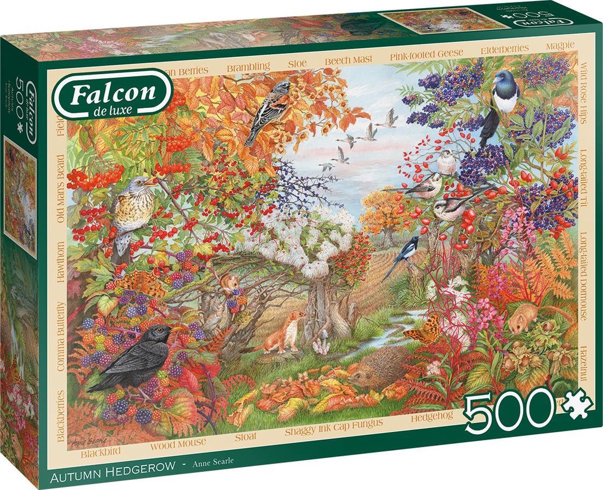 Falcon puzzel Autumn Hedgerow - Legpuzzel - 500 stukjes