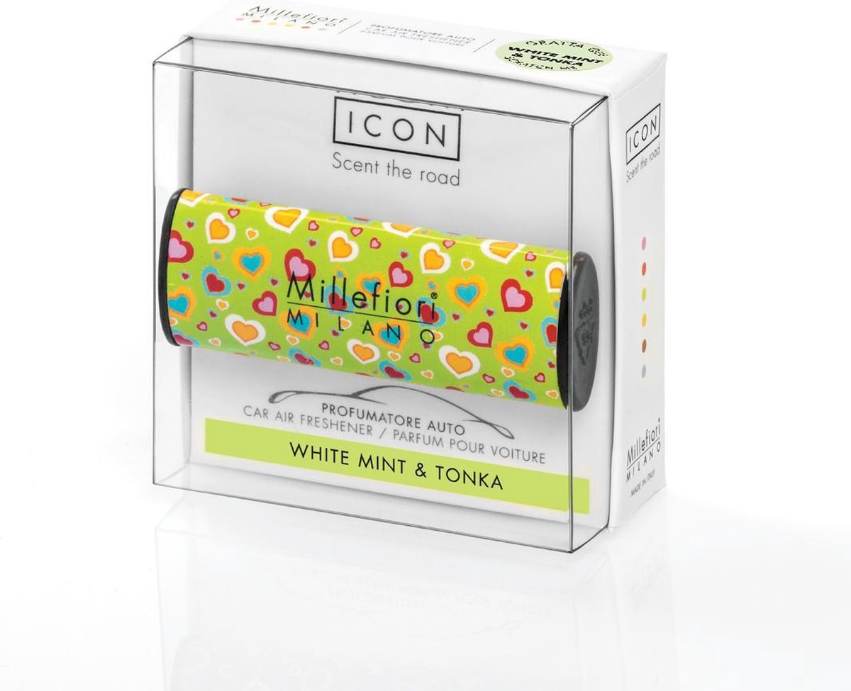Millefiori Milano Icon car 08 White mint en Tonka - Cuori E Fiori
