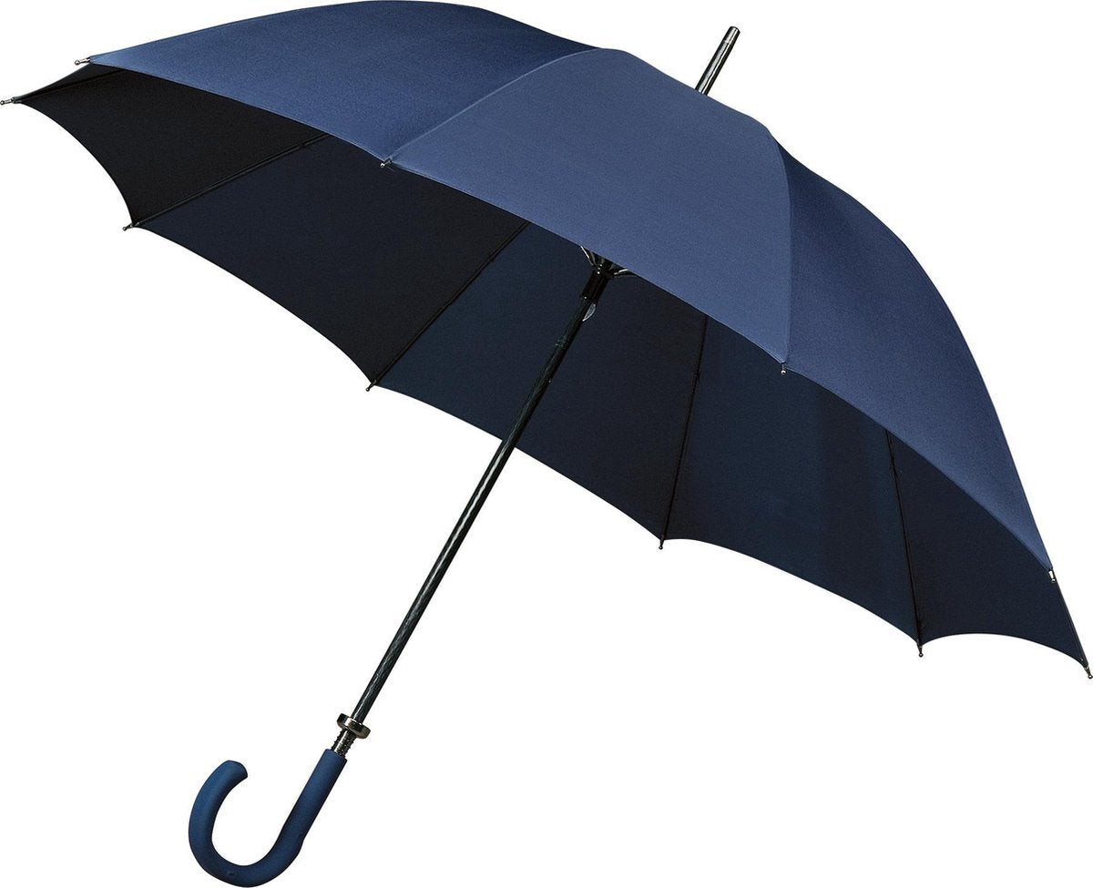Falcone Herenparaplu met Glasfiber Stok - Donkerblauw