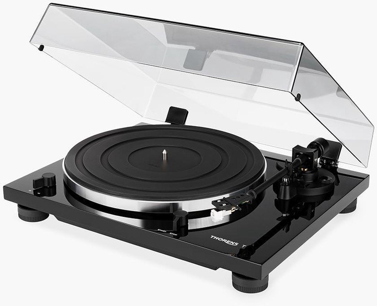 Thorens TD 201 zwart Platenspeler