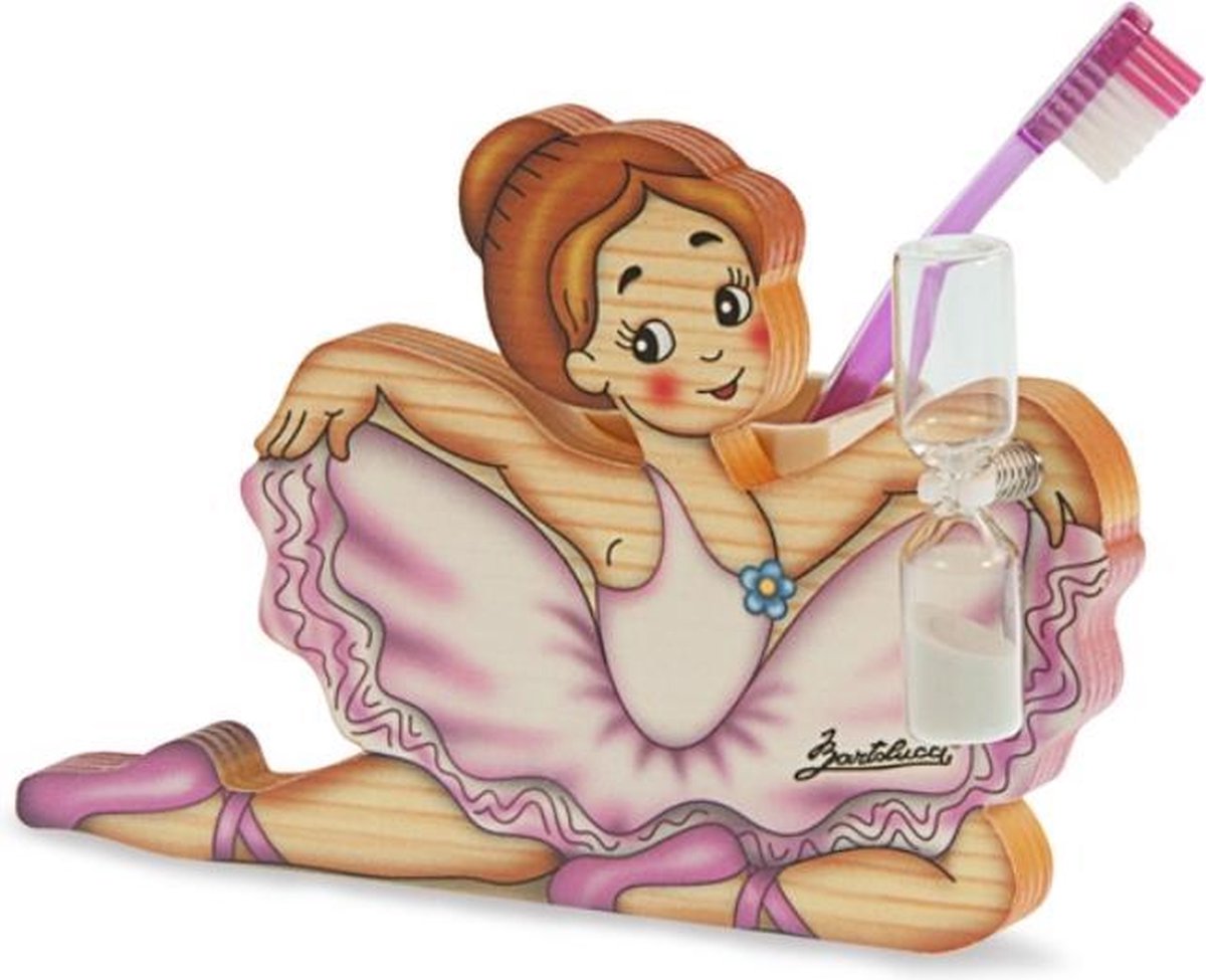 Tandenborstelhouder ballerina zandloper | Bartolucci | Hout