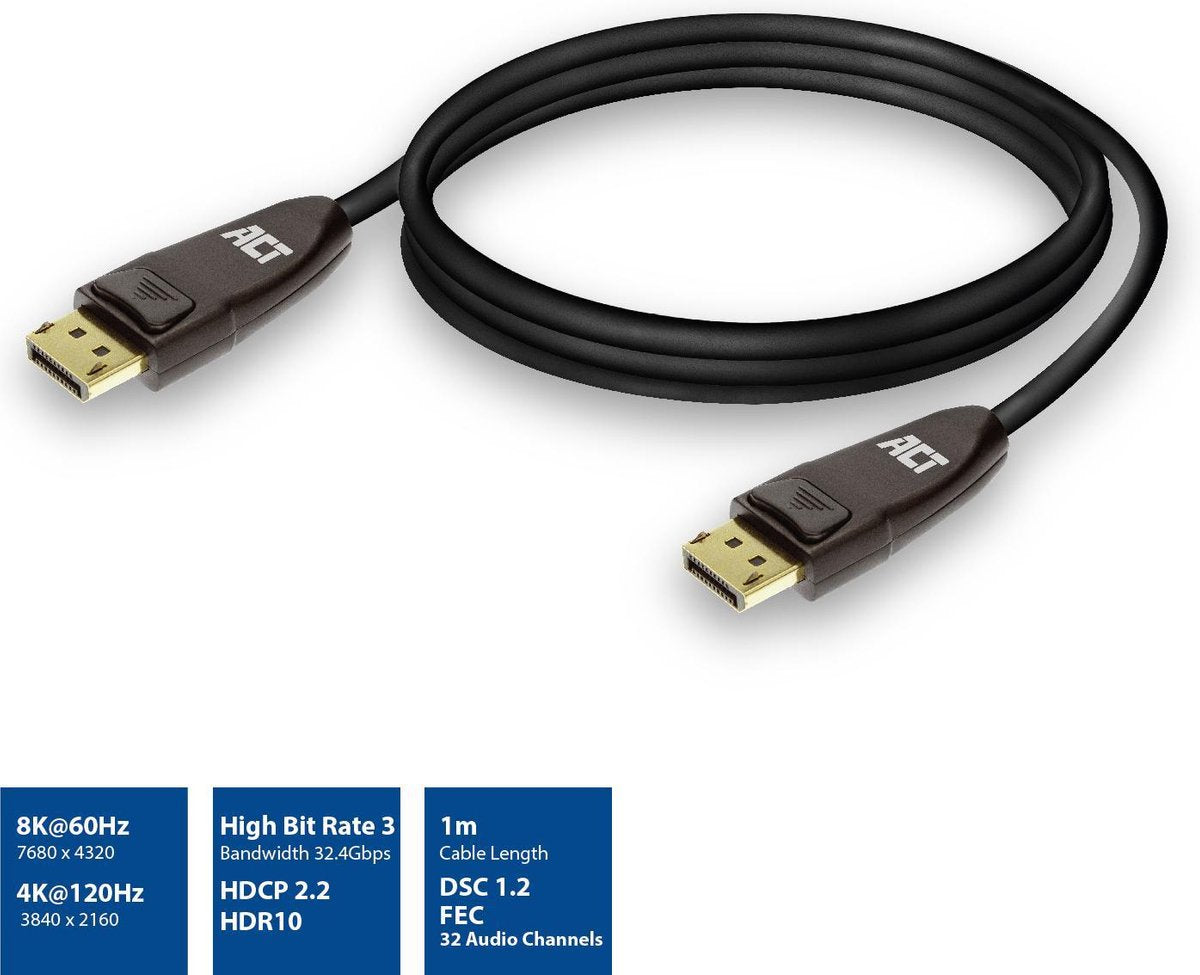 ACT DisplayPort 1.4 kabel 8K