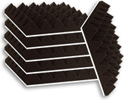 Zelfklevende geluidsisolatie pyramide | Akoestische panelen | isolatieplaten | Studioschuim | Geluidsdemper | 30 x 30 x 5 cm | 0