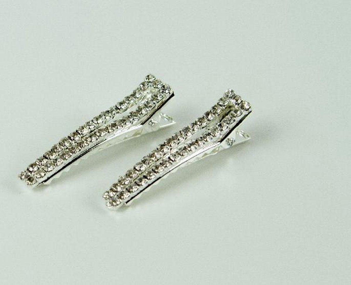 Duckklem open met strass