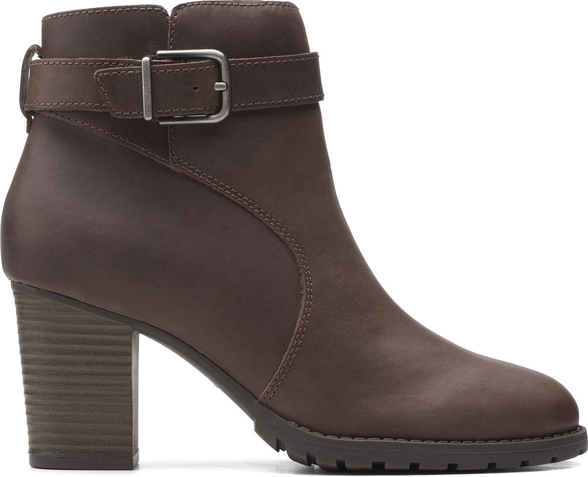 Clarks Verona Lark Dames Laarzen - Taupe - Maat 38