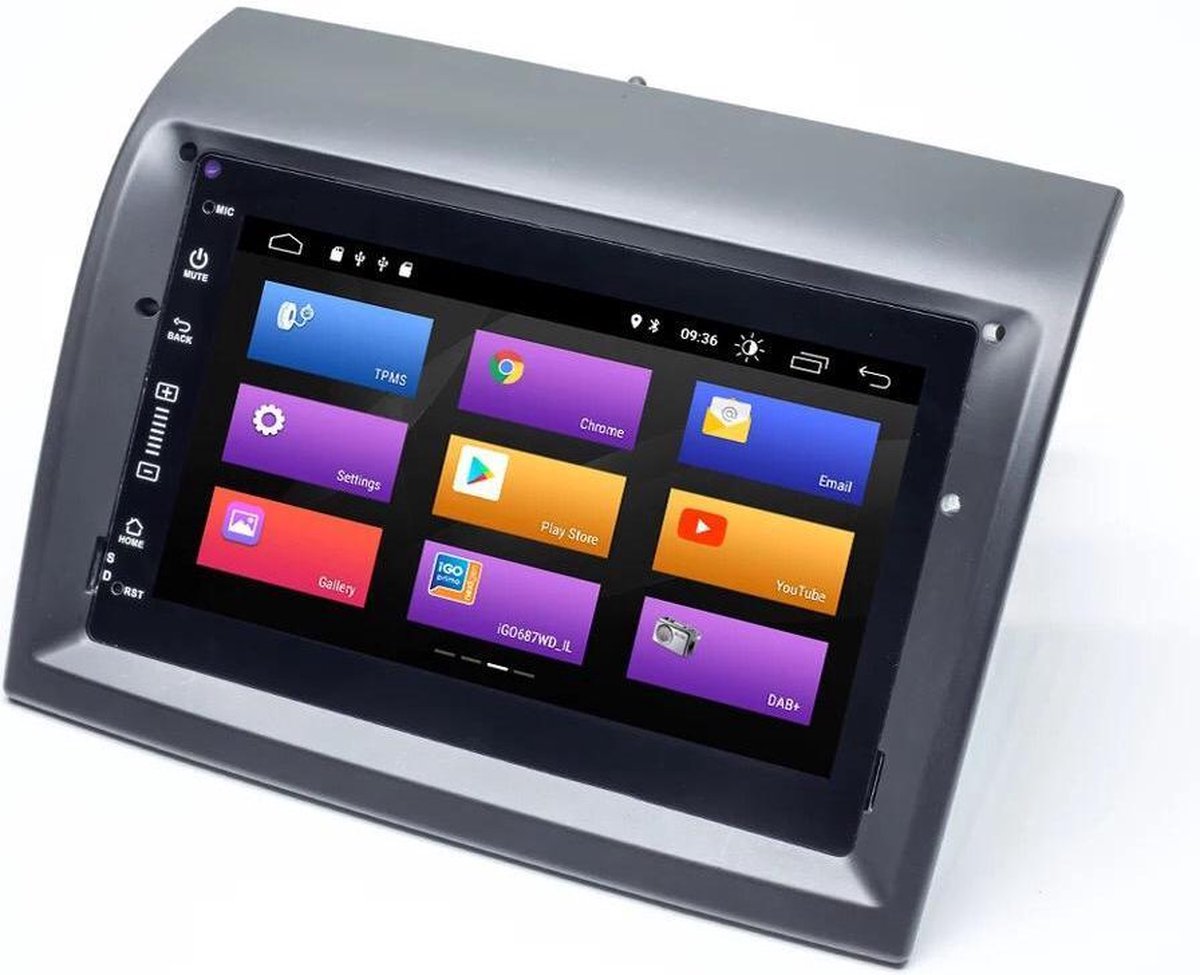 Fiat Ducato 2006-2021 Citroen Jumper 2006-2021 Peugeot Boxer  navigatie en multimediasysteem 2+32GB INGEBOUWDE CARPLAY Bluetooth USB WiFi