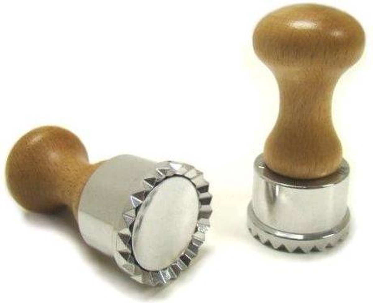 Set van 2 - Ravioli uitsteker rond met plunger / ejector - 5 cm - Eppicotispai