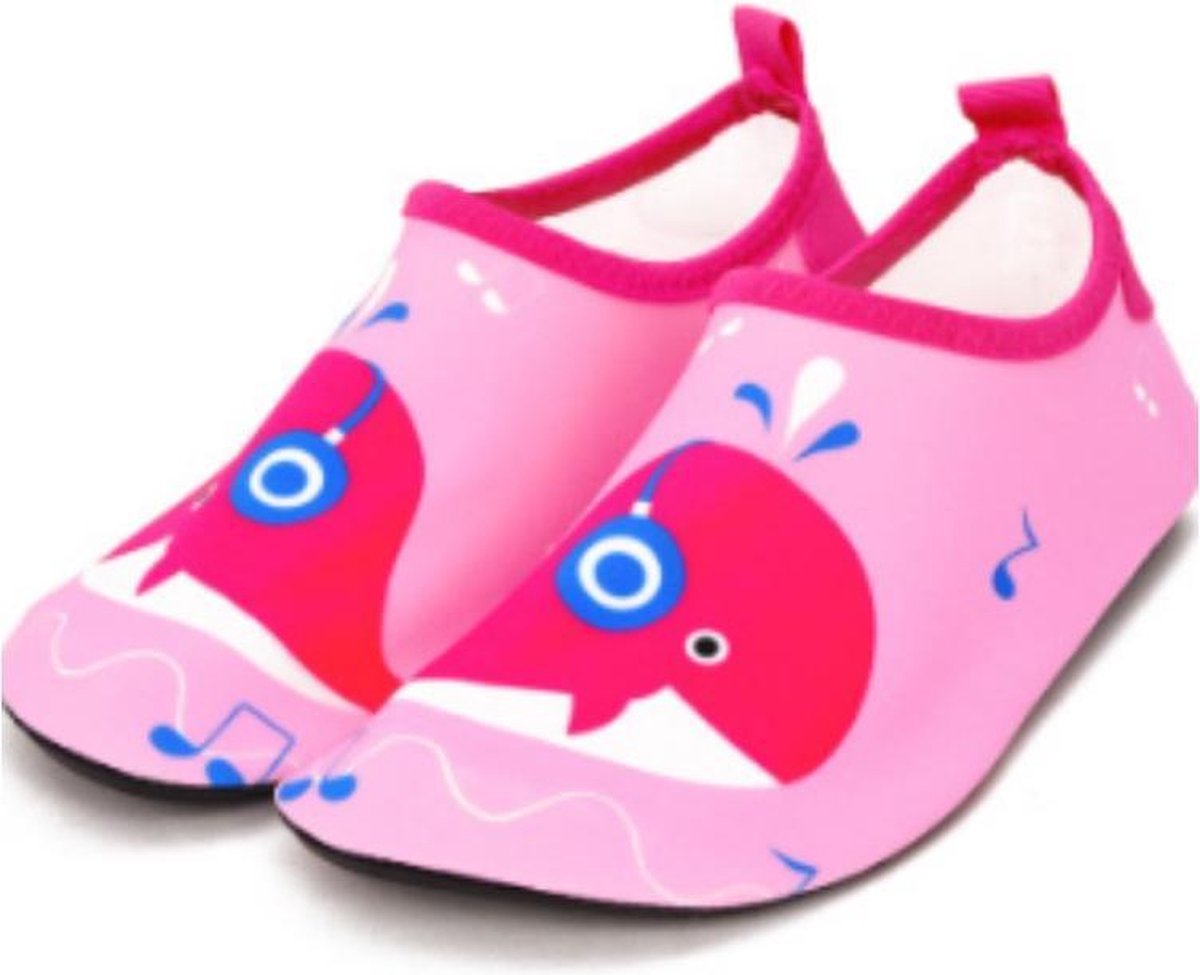 Kinder waterschoenen / Zwemschoenen voor kinderen – Roze walvis - Maat 22/23