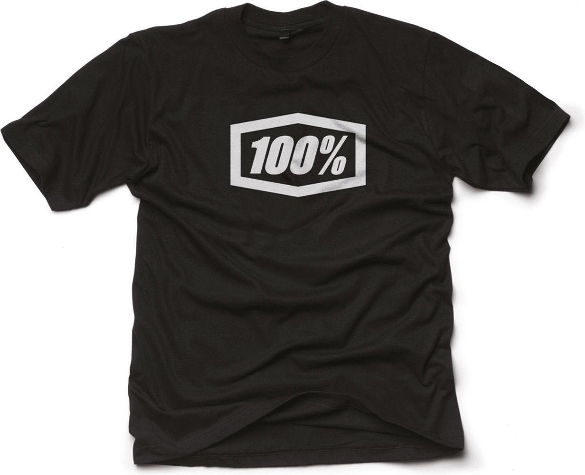 100% T-Shirt Essential - Zwart - L