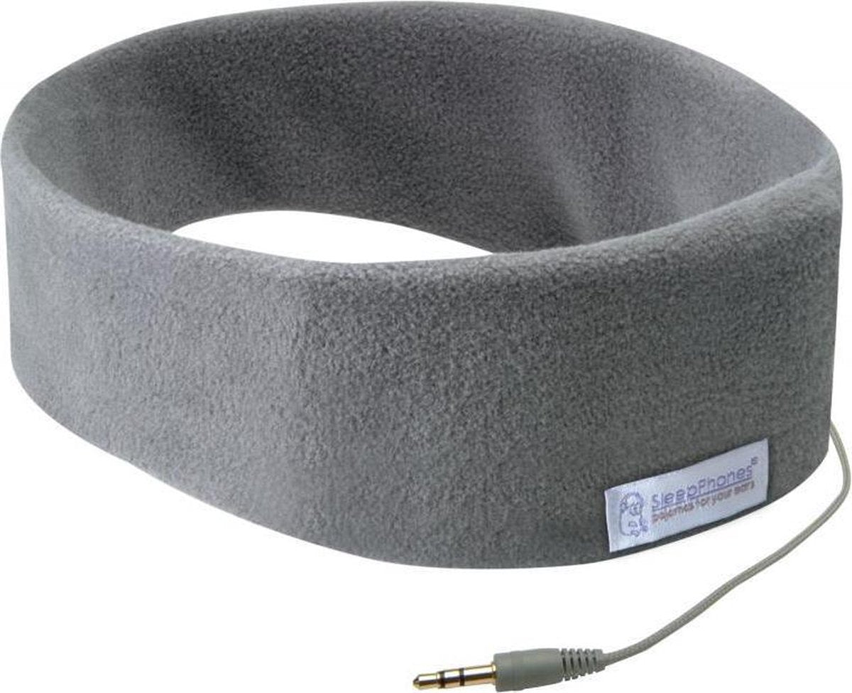 SleepPhones® Classic Fleece Grijs - Small/Extra Small