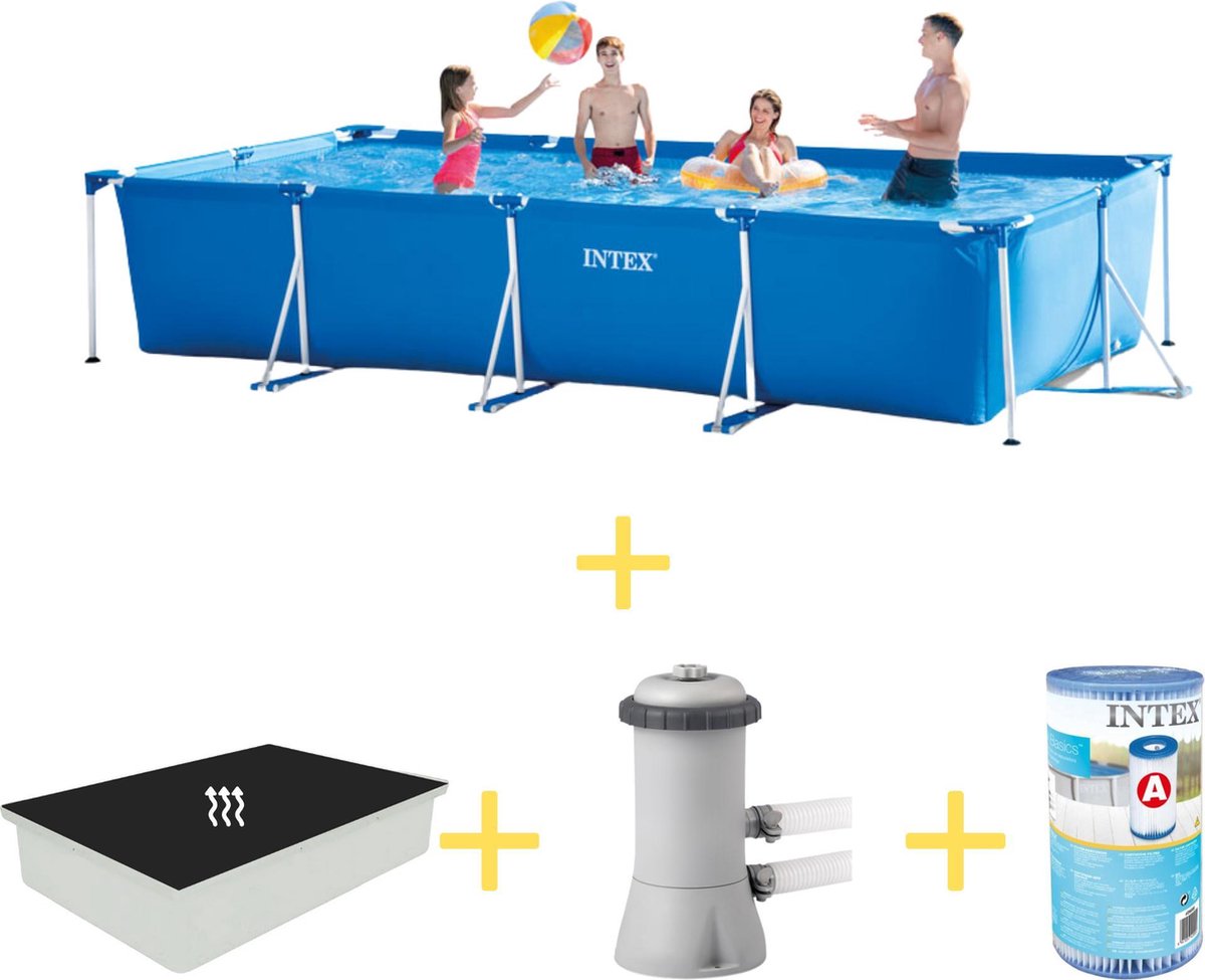 Intex Zwembad - Frame Pool - 450 x 220 x 84 - Inclusief Solarzeil