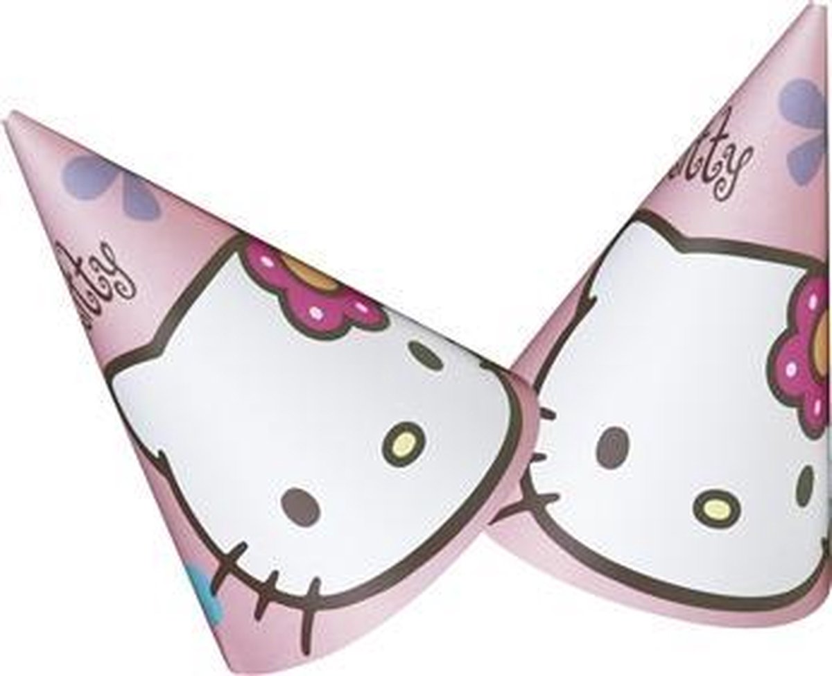 12 x Hello Kitty feesthoedjes