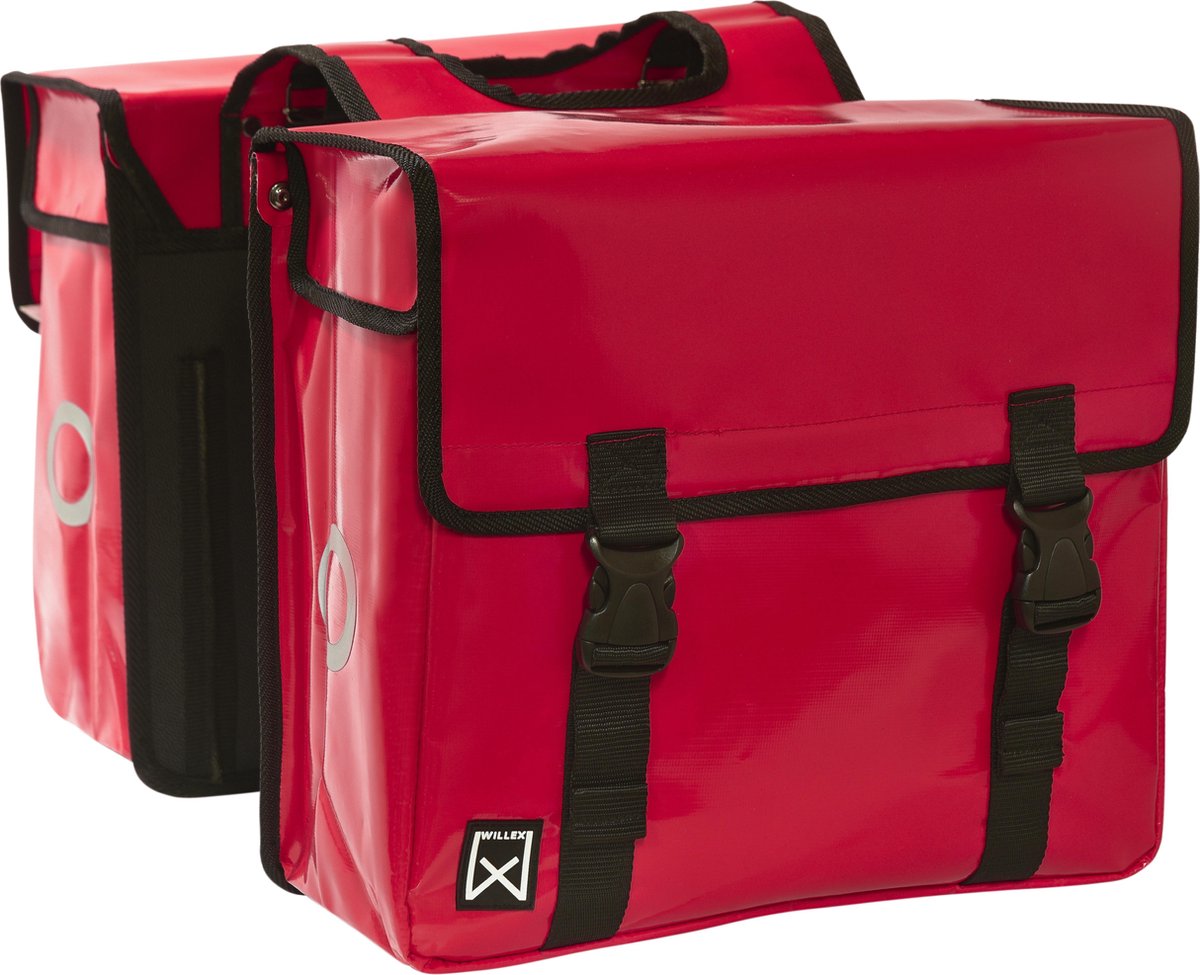 Willex Dubbele Fietstas Bisonyl - Rood - 40L
